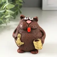 Фигурка &laquo;Кот с кружкой&raquo;, 7&times;5.5&times;6.5 см, МИКС
