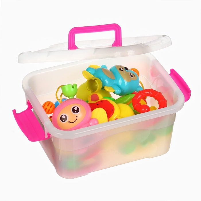 Набор погремушек в контейнере Крошка Я, 8 шт Набор погремушек в контейнере Крошка Я, 8 шт