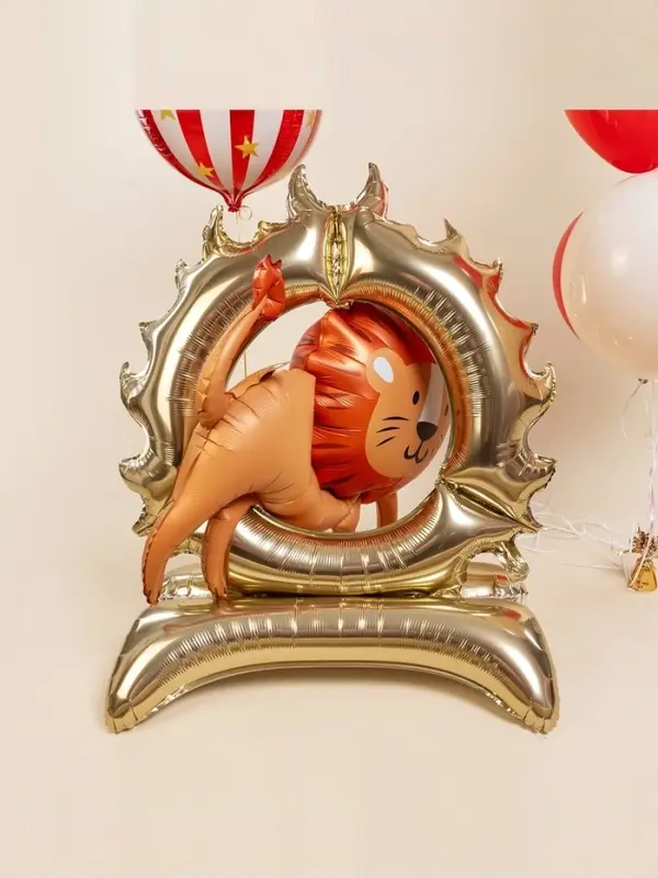 Воздушный шар фольгированный 3D 44 Воздушный шар фольгированный 3D 44" «Цирк. Лев», только под воздух