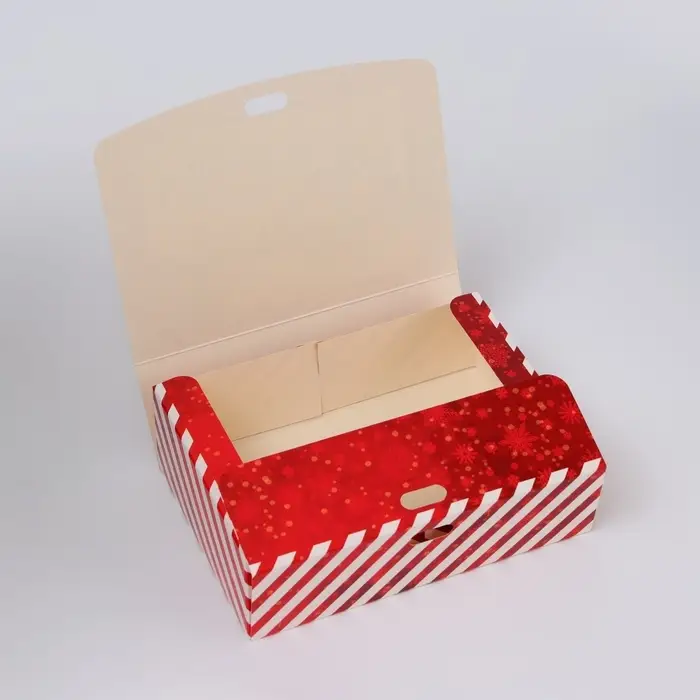 Коробка подарочная новогодняя складная, упаковка, &laquo;Колокольчики&raquo;, 16&times;12&times;5 см