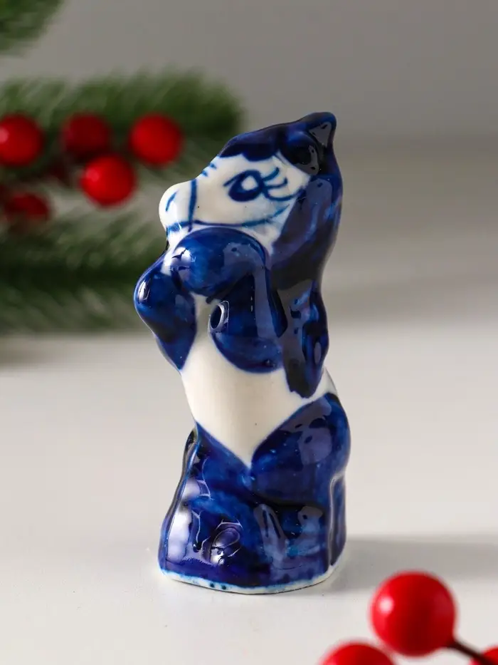 Фигурка фарфор гжель &laquo;Конь на дыбах&raquo;