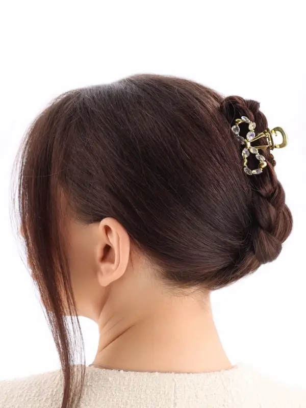 Крабик для волос &laquo;Кэли&raquo;, бант, 5 см, золотистый