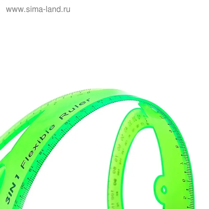 Линейка гибкая, силиконовая, 30 см, многофункциональная, МИКС Линейка гибкая, силиконовая, 30 см, многофункциональная, МИКС