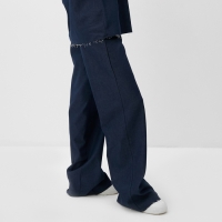 Брюки женские MINAKU: Jeans Collection цвет синий, р-р 42
