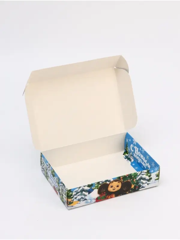 Набор подарочных коробок 3 шт. &laquo;Новый год&raquo;, Чебурашка, 21&times;15&times;5 см