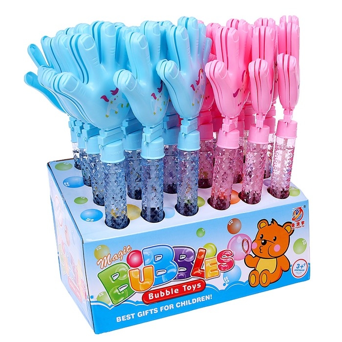 Мыльные пузыри - трещетка «Единорог», МИКС