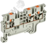 ARMAFIX Клемма пружинная Push-in CP-MC 3 вывода 2,5мм2 серая IEK
