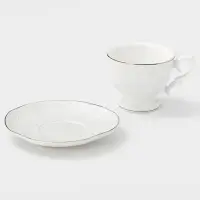 Кофейная пара WY Empire, чашка 100 мл, блюдце d=6.8 см, фарфор, белый