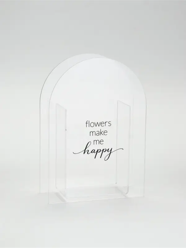 Ваза для цветов Flowers, акрил, 14&times;20&times;5.5 см