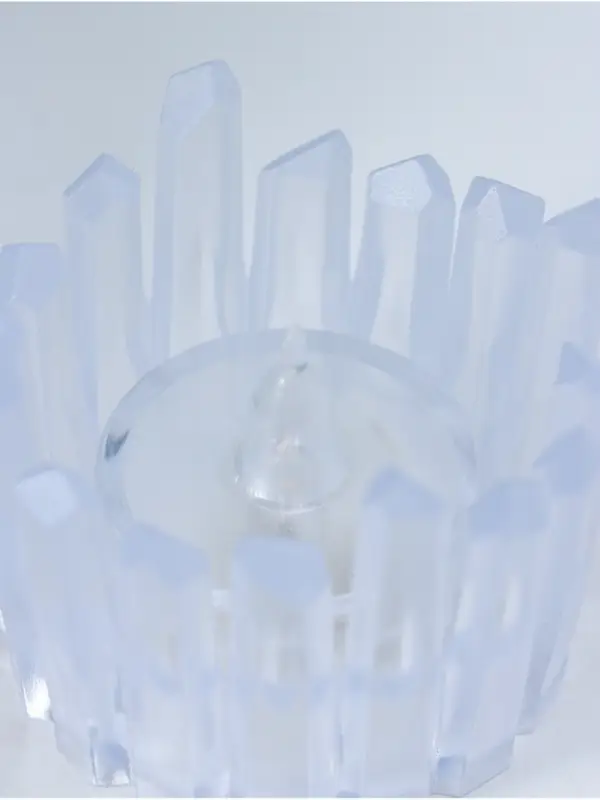 Светодиодная свеча LED - ночник RISALUX &laquo;Снежная королева&raquo;, от батареек 3&times;LR1130, прозрачный, 5.5&times;5.5&times;5 см