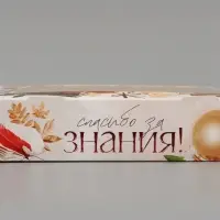 Коробка с окном подарочная складная &laquo;Спасибо за знания!&raquo;, 20&times;20&times;4 см