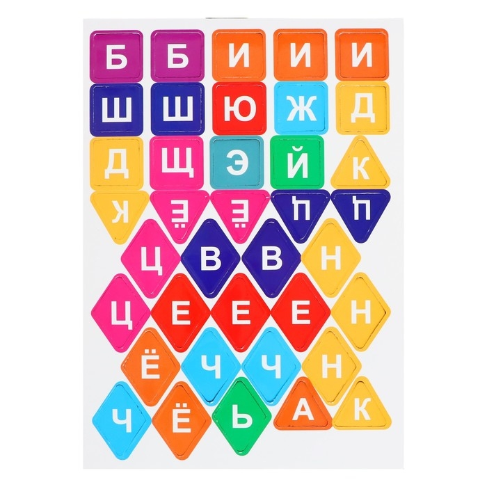 Магнитный набор «Буквы прилипалы. Фрукты»