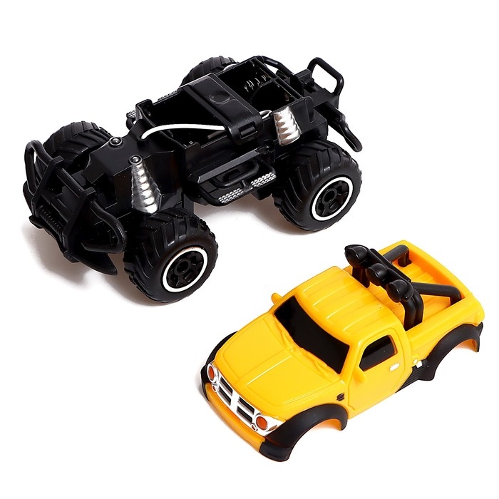 Джип радиоуправляемый «Пикап», работает от батареек, цвет жёлтый Джип радиоуправляемый «Пикап», работает от батареек, цвет жёлтый