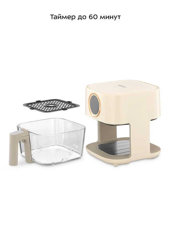 Аэрогриль с стеклянной чашей КТ-2258 - 4 л - 1400 Вт Аэрогриль с стеклянной чашей КТ-2258 - 4 л - 1400 Вт