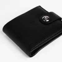 Портмоне мужское на магните, отдел для купюр, карт, монет, чёрное