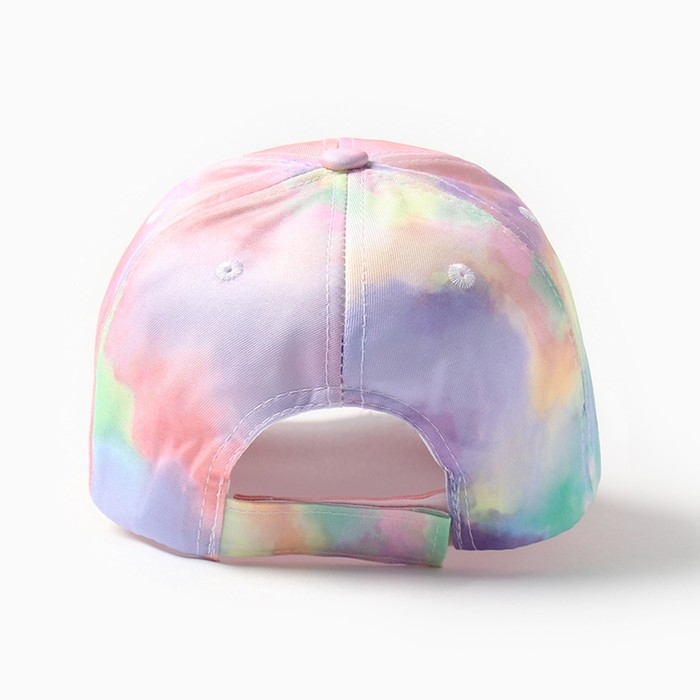 Кепка для девочек MINAKU Кепка для девочек MINAKU "Tie-dye" цвет фиолетовый, р-р 52
