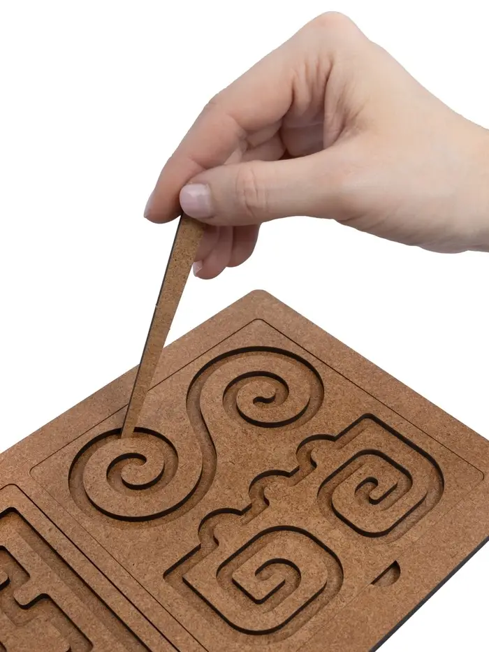 Игра развивающая "Межполушарные доски" со съёмными трафаретами 05893