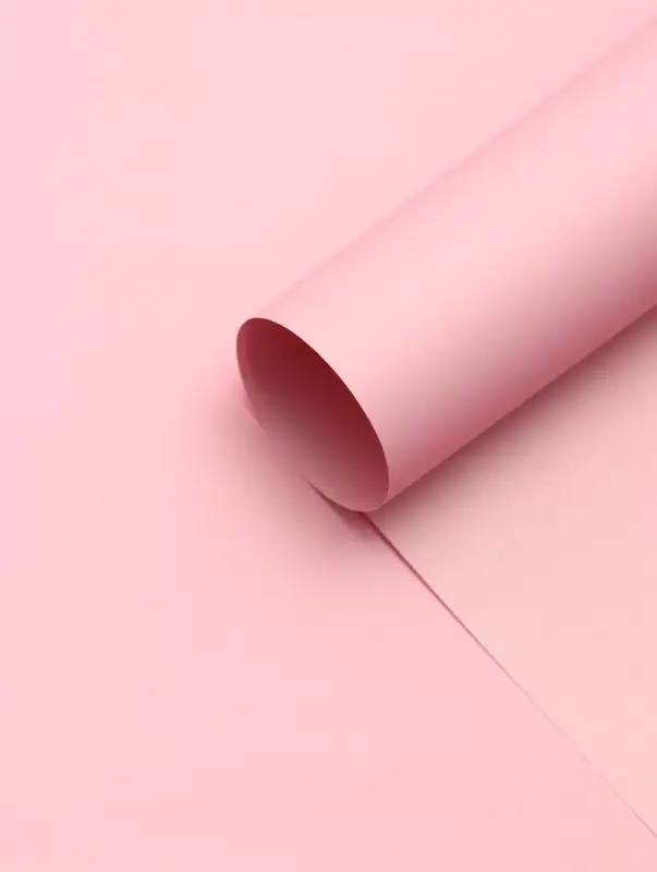 Пленка для цветов тонированная, матовая, пудровый, 58×58 см, 70 мкм