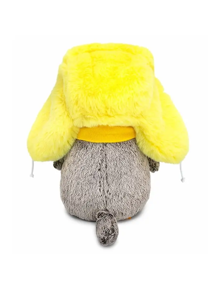 Мягкая игрушка "Кот Басик в желтой меховой шапке", 22 см Ks22-301