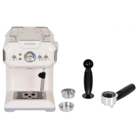 Кофеварка рожковая HEM-5300 850Вт бежевый