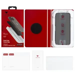 Защитное стекло для iPhone 15 Pro Max RUBYTAK Privacy с аппликатором
