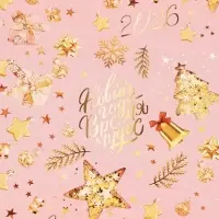 Бумага упаковочная глянцевая &laquo;Веселый Новый год&raquo;, 70&times;100 см