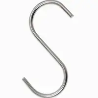 Крючок S-образный, d=2 мм, L=4.5 см, цвет хром