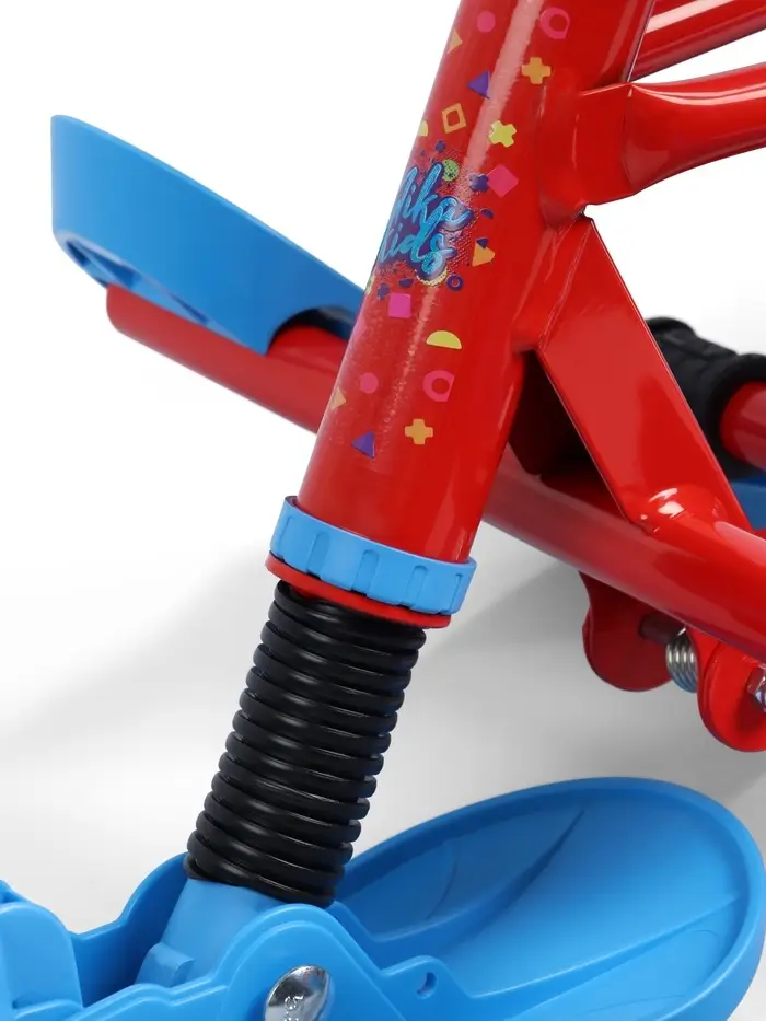 Снегокат &laquo;Twiny 2+&raquo; Sportcar, со спинкой, с родительской ручкой, синий, красный, TW2+/SC Nika Kids