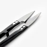Ножницы для обрезки ниток, 10.5 см, чёрные