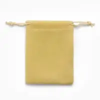 Мешочек для украшений бархатный, 7&times;9 см, жёлто-песочный