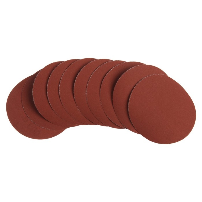 Круг абразивный шлифовальный под  Круг абразивный шлифовальный под "липучку" ТУНДРА, 125 мм, Р600, 10 шт.