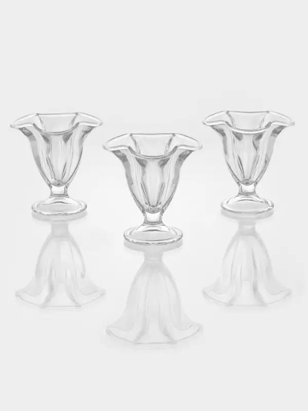 Набор креманок для мороженого стеклянный Ice ville, d=12 см, 3 шт.