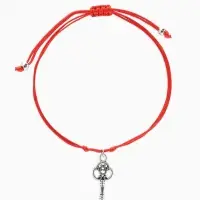 Браслет-оберег &laquo;Став&raquo;, открытие всех дорог, ключ, цвет серебро, 8 см