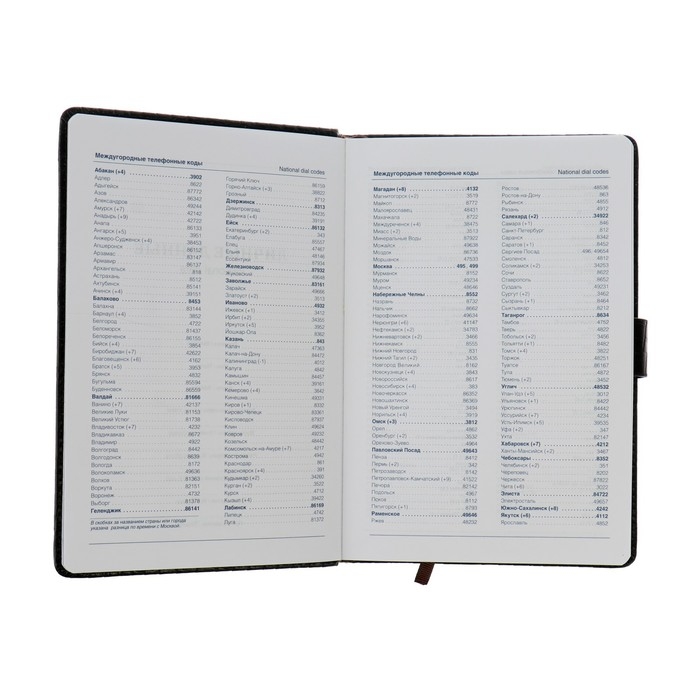 Ежедневник недатированный А5, 140 листов в клетку, с хлястиком, обложка кожзам, МИКС