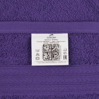 Набор полотенец махровых Luscan/бордюр 400г/м2, 40х70 фиолет, 10шт/уп