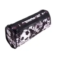 Пенал-тубус школьный Calligrata &laquo;Футбол&raquo;, на молнии, 2 отделения, МИКС