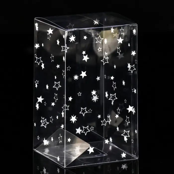 Складная прозрачная коробка из PVC, для упаковки подарков, «Звездопад»,12×7×7 см Складная прозрачная коробка из PVC, для упаковки подарков, «Звездопад»,12×7×7 см