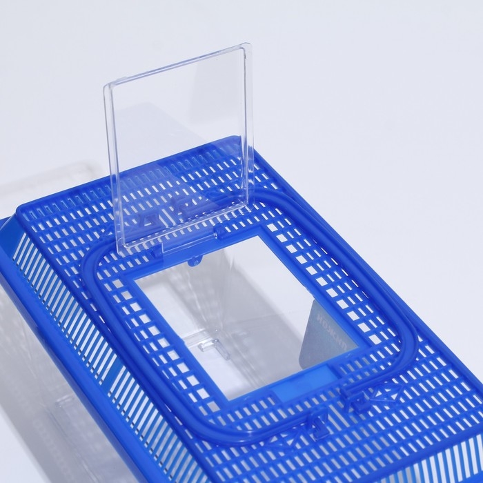 Переноска прямоугольная, 26,5 х 16,5 х 17 см, голубой Переноска прямоугольная, 26,5 х 16,5 х 17 см, голубой