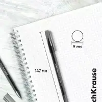 Ручка гелевая ErichKrause G-Ice Stick Original, узел 0.5 мм, чёрная