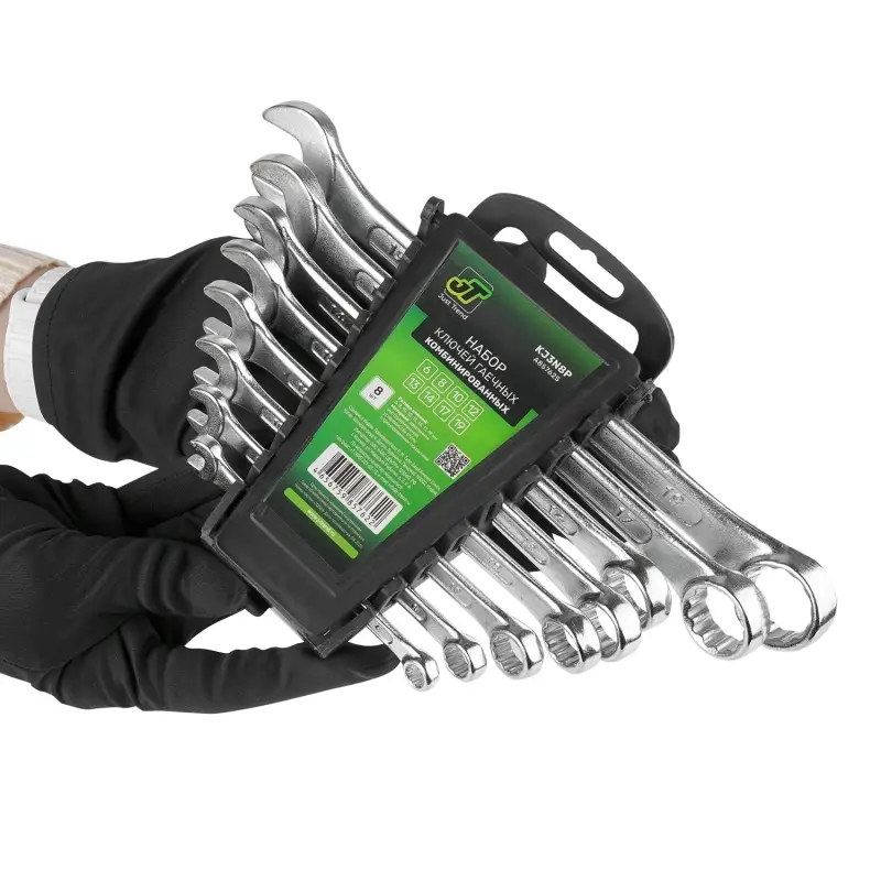 Набор ключей гаечных комбинированных на держателе (6-19 мм) (8 предметов) JT KJ3N8P