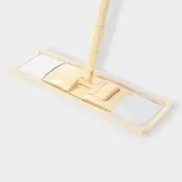 Швабра &laquo;Пастель&raquo;, плоская, окрашенный телескопический черенок, микрофибра, 43&times;14&times;124 см