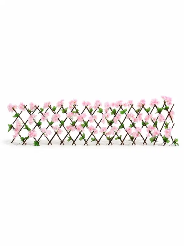Ограждение декоративное, 35&times;120 см, &laquo;Розовые цветы&raquo;, Greengo