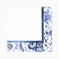 Салфетки бумажные двухслойные &laquo;Синие Узоры&raquo;, 33 х 33, 12 шт