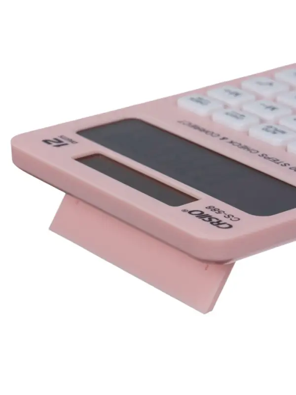 Калькулятор настольный 12-разрядный CS-588, корпус розовый