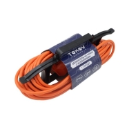 Удлинитель-шнур на рамке TOKOV ELECTRIC, 1х10м, с з/к, 6А, IP44, 3х0.75, с защ. кр, TKE-SR10-075-Z