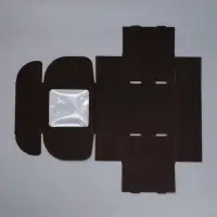 Коробка подарочная сборная с окном, упаковка, «Черный», 16 х 8 х 16 см Коробка подарочная сборная с окном, упаковка, «Черный», 16 х 8 х 16 см