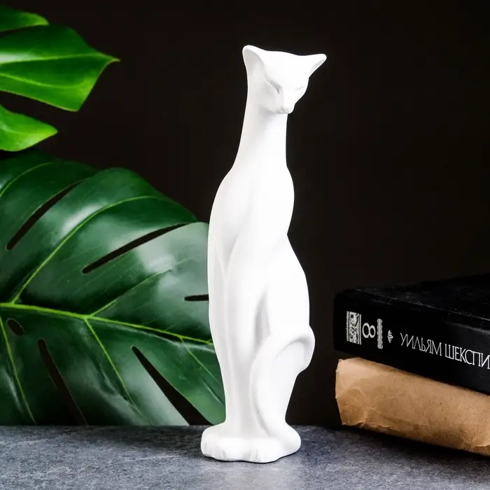 Фигурка гипс &laquo;Кошка сидит&raquo;, 20&times;7&times;7 см