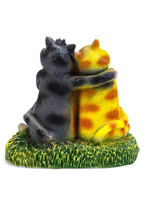 Садовая фигура из полистоуна &laquo;Кошки влюблённые. Всё будет хорошо&raquo;, 23&times;15&times;23 см