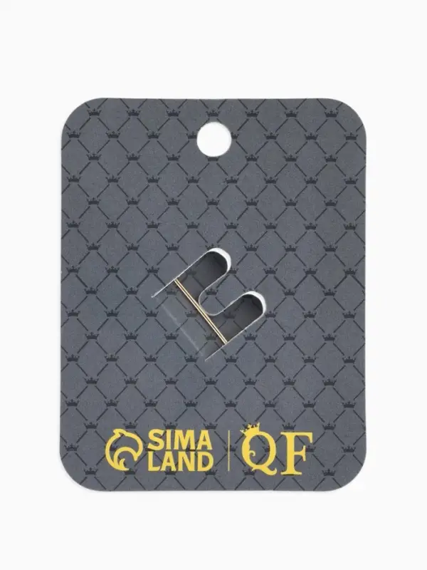 Брошь "Флаг России", триколор в золоте