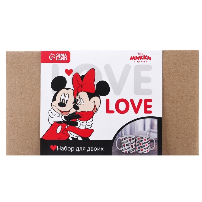 Набор парных кружек, 350 мл Набор парных кружек, 350 мл "Mammy, Daddy", Микки и друзья